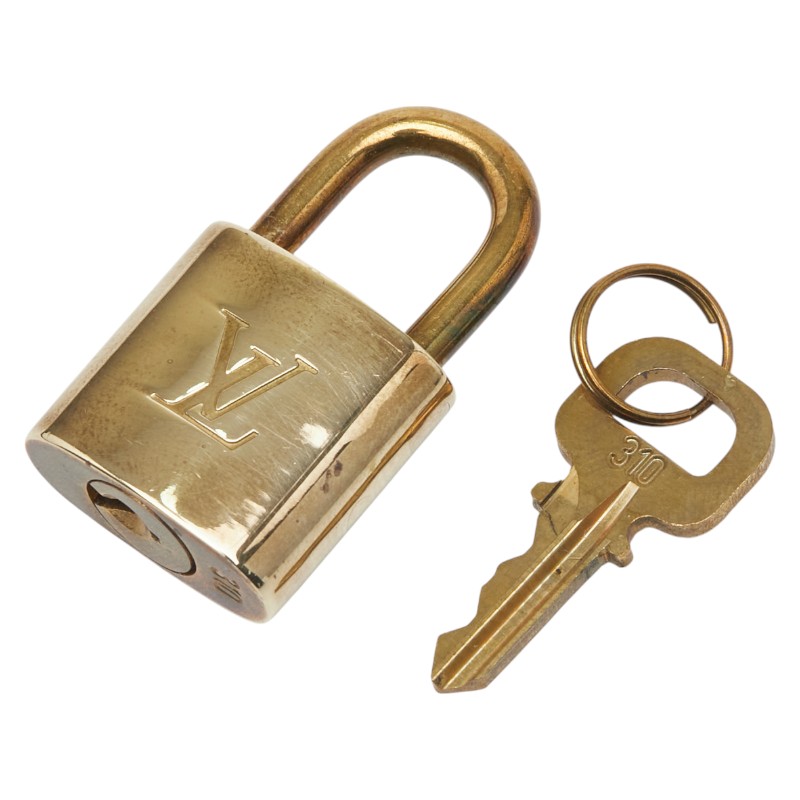 ルイ ヴィトン カデナ 南京錠 キー セット ゴールド メッキ レディース LOUIS VUITTON 【中古】