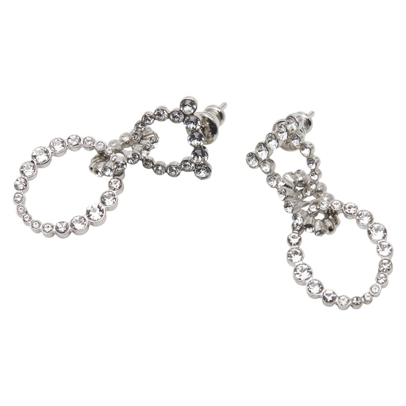 サルヴァトーレフェラガモ ガンチーニ クリスタル ピアス シルバー メタル レディース Salvatore Ferragamo 【中古】