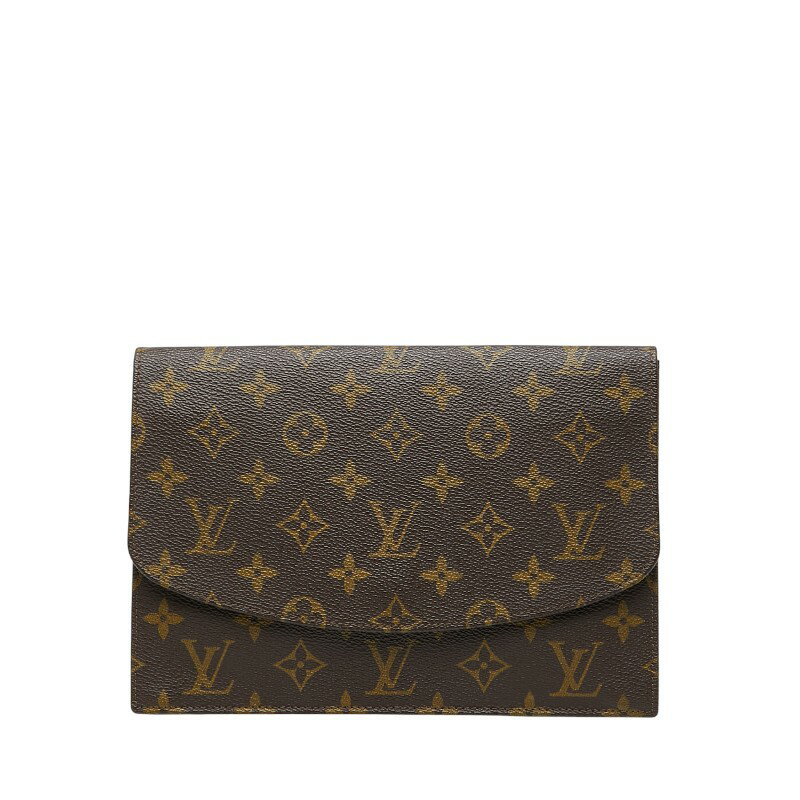 ルイ ヴィトン モノグラム ポシェット ラバ23 セカンドバッグ M51940 ブラウン PVC レザー レディース LOUIS VUITTON 【中古】