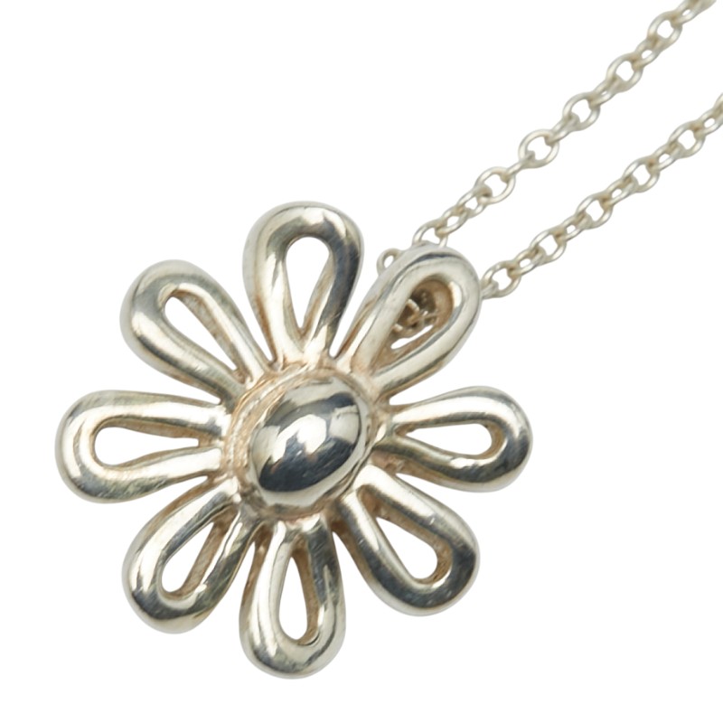 ティファニー デイジーフラワー ネックレス SV925 シルバー レディース TIFFANY&Co. 【中古】