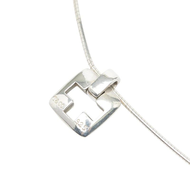ティファニー ピアストクロス チョーカー ネックレス SV925 シルバー レディース TIFFANY&Co. 【中古】