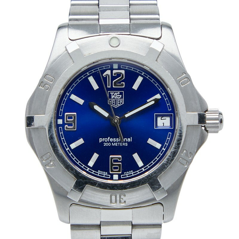 タグホイヤー エクスクルーシブ 腕時計 WN1112 クオーツ ブルー文字盤 ステンレススチール メンズ TAG HEUER 【中古】