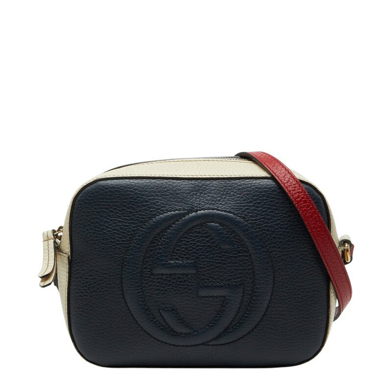 【極美品】グッチ ボディバッグ インターロッキング GG ソーホー シボ革 黒 GUCCI グッチ アウトレット品 インターロッキングG ソーホー