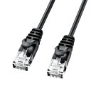 【5/1限定エントリーで当店全品最大P7倍】LA-SL6-03BK サンワサプライ カテゴリ6極細LANケーブル【KK9N0D18P】