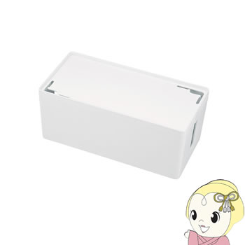 Display Covers - 【5/18限定ダイヤモンド会員はエントリーで当店全品最大P8倍】CB-BOXP2WN2 サンワサプライ ケーブル＆タップ収納ボックス（Mサイズ・ホワイト）【KK9N0D18P】