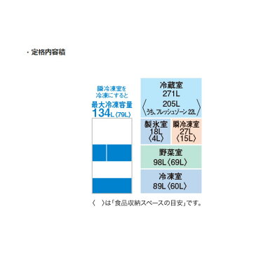 [予約 約3〜4週間以降]【キャッシュレス5％還元】【設置込】 三菱電機 5ドア冷蔵庫 503L 置けるスマート大容量 MXシリーズ （プレミアムフレンチモデル） MR-MX50F-W【KK9N0D18P】