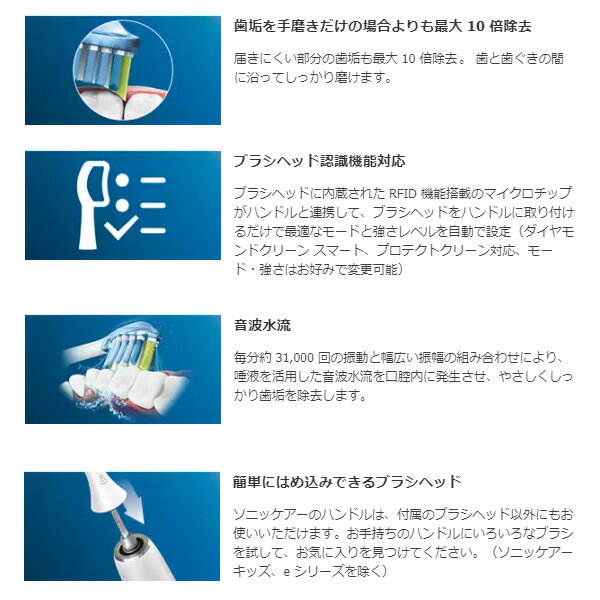 【納期約3週間】【お一人様3点まで】Philips フィリップス HX6075/67 ホワイトプラスブラシコンパクト5本 HX607567