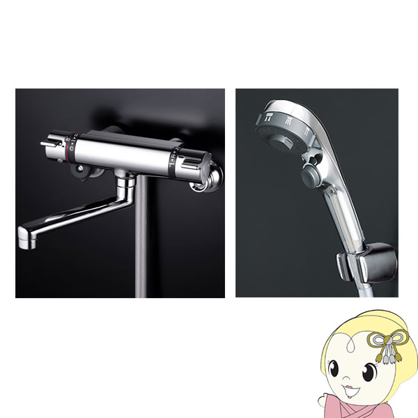 【8/5は期間限定クーポン発行】KVK サーモスタット式シャワー・eシャワー・3wayワンストップ仕様（寒冷地用） KF800WTES【KK9N0D18P】