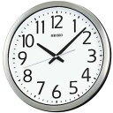 【5/15は期間限定クーポン発行】セイコー SEIKO 掛時計 防湿 防塵 金属枠 ステンレス ヘアライン仕上げ スイープセコンド KH406S【KK9N0D18P】(3)