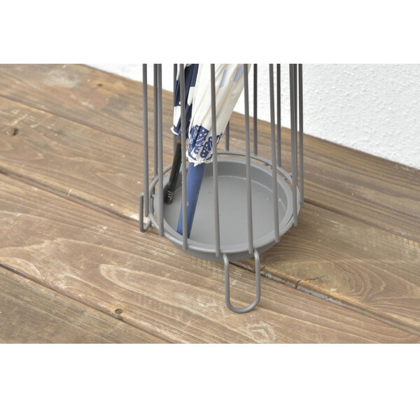 傘立て アンブレラスタンド おしゃれ スリム 屋外 コンパクト アンティーク スチール 玄関 軽量 丸 円形 シンプル 省スペース 東谷【KK9N0D18P】