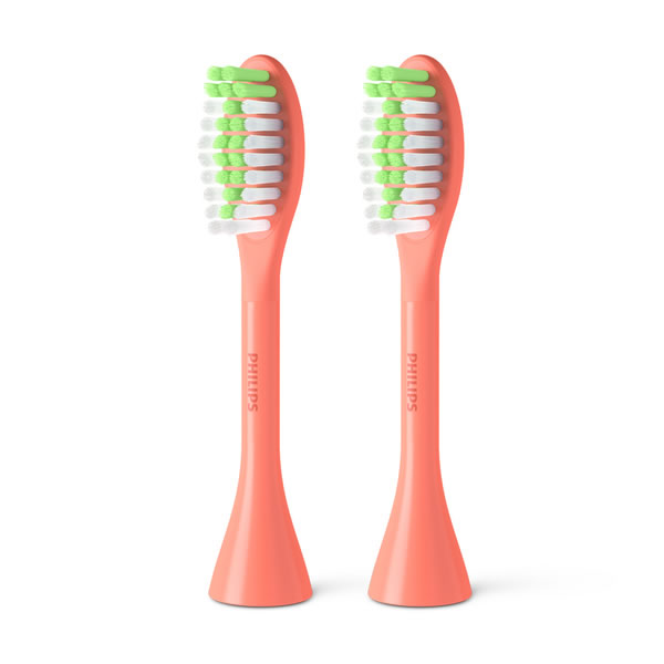 フィリップス Philips One専用ブラシ(サンゴ)(2本入) Philips One by Sonicare BH1022/ 01【KK9N0D18P】