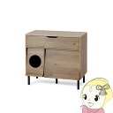 【5/10は期間限定クーポン発行】アイリスオーヤマ CTC-890S キャットトイレタリーキャビネット収納付き アッシュブラウン ブラック【KK9N0D18P】