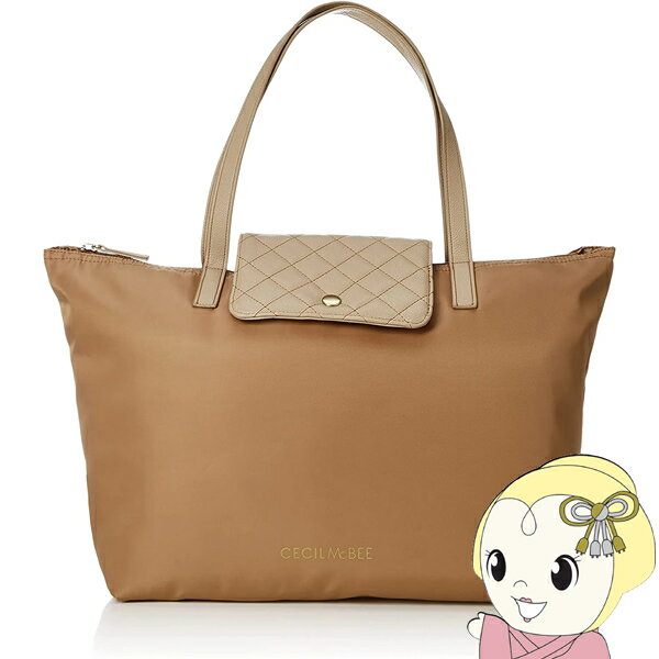 セシルマクビー トートバッグ CECIL McBEE STYLISH NYLON TOTE CM121050 ベージュ【KK9N0D18P】