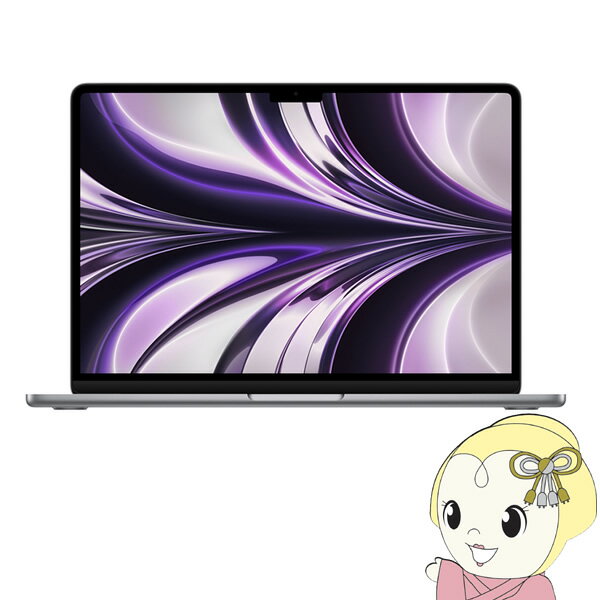 【エントリーで当店全品最大P5倍 5/17 10時~5/20 9:59】Apple アップル MacBook Air Liquid Retinaディスプレイ 13.6[スペースグレイ]　 MLXW3J/A【KK9N0D18P】