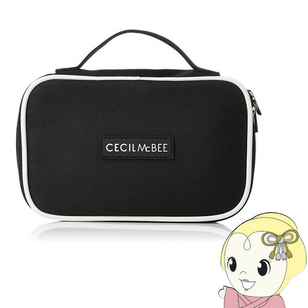 セシルマクビー 【あす楽】【在庫処分】セシルマクビー CECIL McBEE STYLISH POUCH SERIES スクエアポーチM ブラック ホワイト　CM121059-BKWH【KK9N0D18P】