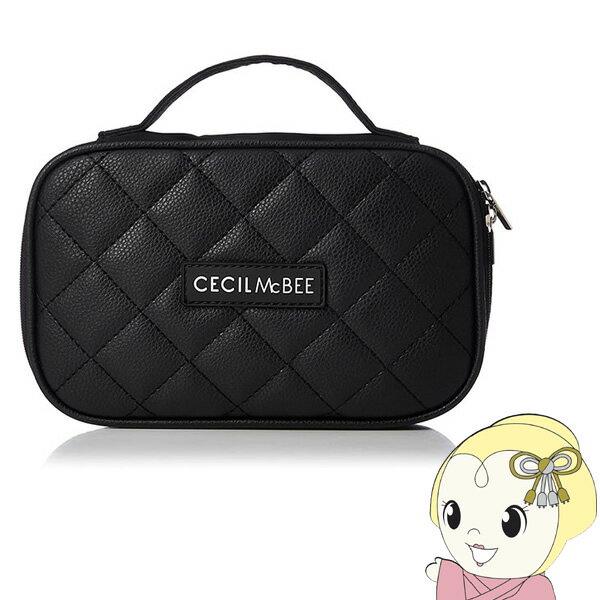 セシルマクビー 【6/1限定エントリーで当店全品最大P7倍】セシルマクビー CECIL McBEE STYLISH POUCH SERIES スクエアポーチM ブラックキルト　CM121060-BK【KK9N0D18P】