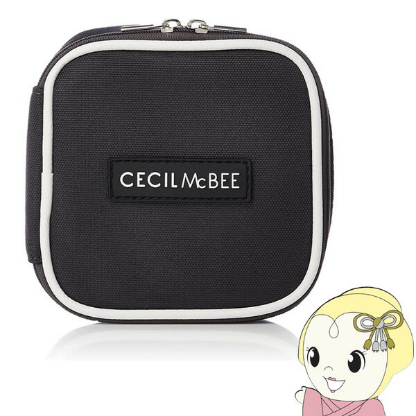 セシルマクビー 【あす楽】【在庫あり】セシルマクビー CECIL McBEE STYLISH POUCH SERIES スクエアポーチS グレーホワイト　CM121061-GRWH【KK9N0D18P】