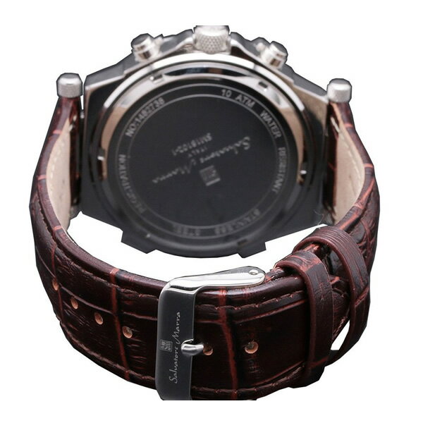 【サルバトー】 Salvatore Marra サルバトーレマーラ腕時計　ワイヤーベゼルクロノグラフ　SM18102-SSWH：ぎおん店 サルバトー