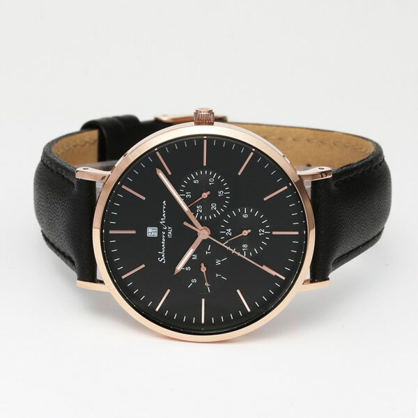 【11/20限定クーポン発行】Salvatore Marra サルバトーレマーラ腕時計　マルチファンクション　SM22102-PGBK【KK9N0D18P】