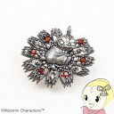 【在庫あり】ブローチ/ペンダントヘッド 碌山 花の上のリトルミイ ムーミン ガーネット シルバー925【KK9N0D18P】