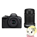 【最大4000円OFFクーポン発行 5/9 20時~5/10 23:59】ミラーレス一眼デジタルカメラ Canon キャノン EOS R50 ダブルズームキット ブラック 【KK9N0D18P】