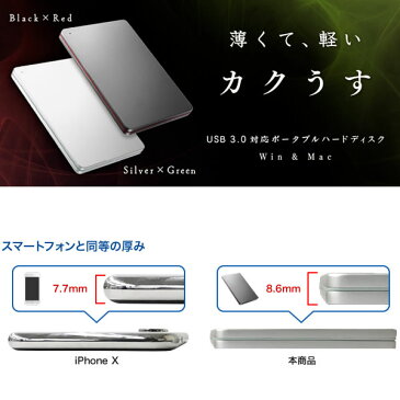 HDPX-UTS2S アイ・オー・データ USB 3.0／2.0対応ポータブルハードディスク「カクうす」 2TB【smtb-k】【ky】【KK9N0D18P】