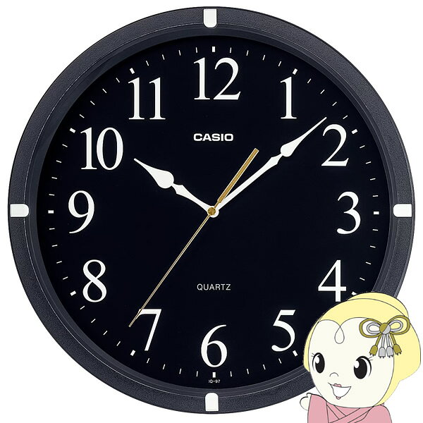 ■　CASIO(カシオ)　■シンプルな掛時計です。インテリアに合わせやすいモノトーンで仕上げました。◆　主な特長　◆◆　主な仕様　◆■ケースサイズ（縦×横×厚さ）330 × 330 × 42 mm■質量750 g■カラーブラック■ケース材質樹脂■使用電源・電池寿命使用電池：マンガン乾電池単3形電池寿命：約1年■風防ガラス■精度平均月差：±30秒簡易商品仕様ブランド名：カシオメーカー型番：-原産国／製造国：-代表カラー：ブラックインテリアのテイスト：シンプル・ベーシック