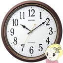 【7/18限定 ダイヤモンド会員ならエントリーで当店全品最大P8倍】掛け時計 電波時計 静音 プラスチック風防 ブラウン アナログ リズム RHYTHM【KK9N0D18P】