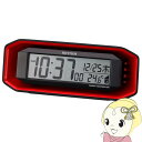置き時計 電波時計 目覚まし時計 大音量 電子音 アラーム デジタル レッド リズム RHYTHM【KK9N0D18P】(3)