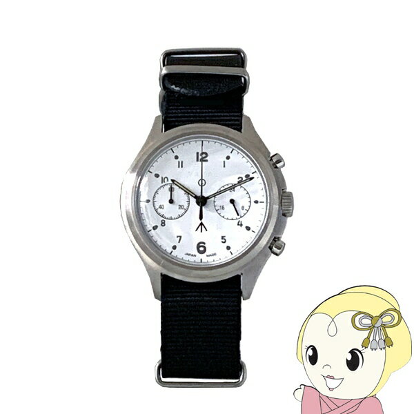 【7/5は期間限定クーポン発行】腕時計 NAVAL WATCH Naval military watch British ROYAL Airforce Chronograph TYPE アナログ クロノグラフ MIL.-07SV/WH-BK【KK9N0D18P】