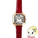 【在庫処分】腕時計 レディース ソーラー LCREA(ルクレア) CARRE(カレ) ワニ革ベルト 白蝶貝文字盤 ピンクゴールド 日本製 LC2004-PGCR...