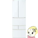 冷蔵庫 【設置込】 東芝 TOSHIBA 462L 幅65cm フレンチドア 観音開き 6ドア グランホワイト GR-Y460FH-EW VEGETA FHシリーズ【KK9N0D18P】(2)