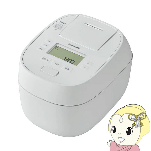 【5/25は期間限定クーポン発行】炊飯器 Panasonic パナソニック 可変圧力おどり炊き 可変圧力IHジャー炊飯器 5.5合炊き ホワイト SR-N510D-W【KK9N0D18P】
