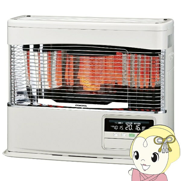【11/15は期間限定クーポン発行】[予約]コロナ FF式輻射石油ストーブFF-6825PK-W ホワイト PKシリーズ FF式輻射（ラウンドタイプ） 木造18畳 コンクリート28畳【KK9N0D18P】