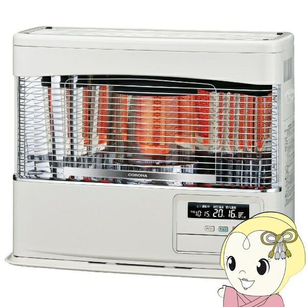 【11/15は期間限定クーポン発行】[予約]コロナ FF式輻射石油ストーブ FF-6825PR-W ホワイト PRシリーズ FF式輻射（ラウンドタイプ） 木造18畳 コンクリート28畳【KK9N0D18P】