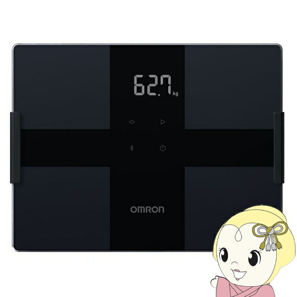【11/20限定クーポン発行】【在庫あり】オムロン 体重体組成計 カラダスキャン ブラック KRD-508T-BK 体重計 体組成計 体脂肪計 内臓脂肪レベル 体脂肪率 薄型 スマホ連動【KK9N0D18P】