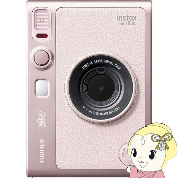 【在庫あり】【11/18限定ダイヤモンド会員なら当店全品最大P8倍】インスタントカメラ チェキ instax mini Evo ジェントルローズ FUJIFILM 富士フイルム【KK9N0D18P】