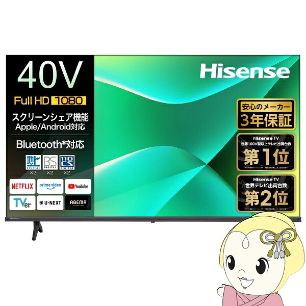 【ジャンク品】Hisense 40A40G 液晶テレビ 40インチ 40c35r.jpg