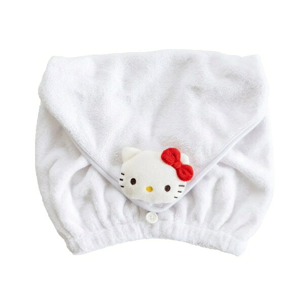 ※この商品は「予約」として承ります。入荷次第の発送となります。※お問い合わせをいただきましても、納期に関してはお答えしかねる場合がございます。　お待ちいただける方のみご注文をお願い致します。■　オカ　■サンリオキャラクターズ ヘアキャップ「ハローキティ」◆　主な特長　◆サンリオキャラクターズの顔のマスコットが付いたヘアキャップです。ふわもこ素材が肌触り良く、お風呂上がりやプールの後の濡れた髪をしっかりと吸水します♪よく伸びるゴムを使用しているので子どもから大人の方までお使いいただけます。洗濯ネットに入れて洗濯機で丸洗い可能で、いつでも清潔に使うことができます。◆　主な仕様　◆■メーカー：オカ■カラー：ホワイト（ハローキティ）■サイズ：約25×31cm（厚み約5cm）■材質：ポリエステル90％、ナイロン10％■生産地：中国（※企画・デザイン：日本）簡易商品仕様カラー：ホワイト（ハローキティ）シリーズ名：-ブランド名：オカメーカー型番：74557原産国／製造国：-代表カラー：ホワイト