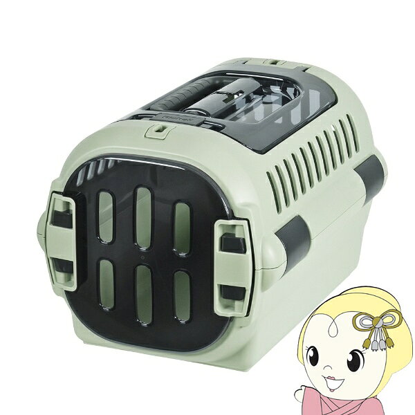リッチェル キャンピングキャリーファインR ダブルドア S グリーン クレート キャ...
