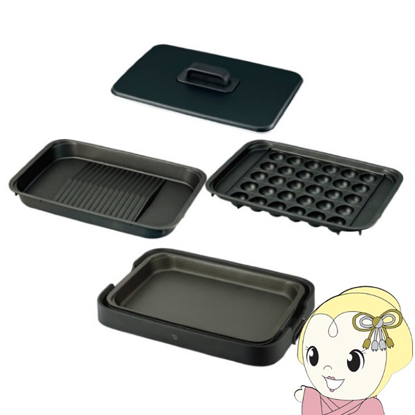■　象印(ZOJIRUSHI)　■ホットプレート EA-KL30 BA（ブラック）◆　主な特長　◆● 「深型プレート」「傾斜溝つき焼肉プレート」「区切り線つきたこ焼きプレート」の3枚プレート● 「焼く」から「煮る」まで料理のレパートリーが広がる深さ3．5cm「深型プレート」● プレートの溝が傾斜していて落ちた脂が流れやすい　「傾斜溝つき焼肉プレート」◆　主な仕様　◆消費電力（W）1300外形寸法 幅×奥行×高さ（約cm）48×33×14（3枚重ね時高さ18)プレート内寸 幅×奥行×深さ（約cm）深型プレート：40.8×27.3×3.5傾斜溝つき焼肉プレート：40.8×27.3×1.8区切り線付きたこ焼きプレート：40.8×27.3×1.4本体質量（約kg）7.0簡易商品仕様シリーズ名：やきやき（象印）ブランド名：象印マホービンメーカー型番：EA-KL30-BA代表カラー：ブラック発売年月日：2026/7/1カラー：ブラック発売年月日（テキスト）：2026年7月1日