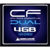 GH-CF4GD グリーンハウス コンパクトフラッシュカード【KK9N0D18P】