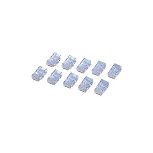 【期間限定クーポン発行 6/4 20時~6/5中迄】ELECOM CAT6用RJコネクタ 10個セット LD-6RJ45T10 【KK9N0D..