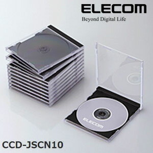 【エントリーで当店全品最大P5倍 5/17 10時~5/20 9:59】ELECOM(エレコム) Blu-ray/DVD/CDケース（標準/PS/1枚収納） CCD-JSCN10BK【KK9N0D18P】