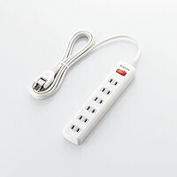 エレコム 一括スイッチ付　雷ガードタップ T-K3A-2625WH【KK9N0D18P】