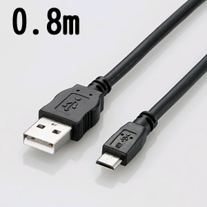 ں4000OFFݥȯ 12/4 20~12/5 23:59ELECOM(쥳) 2AбMicroUSB(AMicroB)֥ TB-AMB2A08BK 0.8mKK9N0D18P