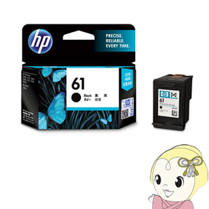 【キャッシュレス5％還元店】CH561WA HP ヒューレット・パッカード 61 純正 インクカートリッジ 黒 HP61BK【KK9N0D18P】