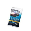 【6/1は複数エントリーで当店全品最大P11倍】AVD-TVWC10MN ELECOM エレコム テレビ用ウェットクリーニングティッシュ Mサイズ・10枚入り ...