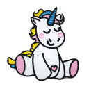 【アパレルスタッフセレクト】ワッペン アイロン ユニコーン キャラクター Unicorn かわいい アップリケ わっぺん アイロンで簡単貼り付け 1000円以上...