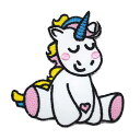 【アパレルスタッフセレクト】ワッペン アイロン ユニコーン キャラクター Unicorn かわいい アップリケ わっぺん アイロンで簡単貼り付け 1000円以上お買い上げでゆうパケット便送料無料